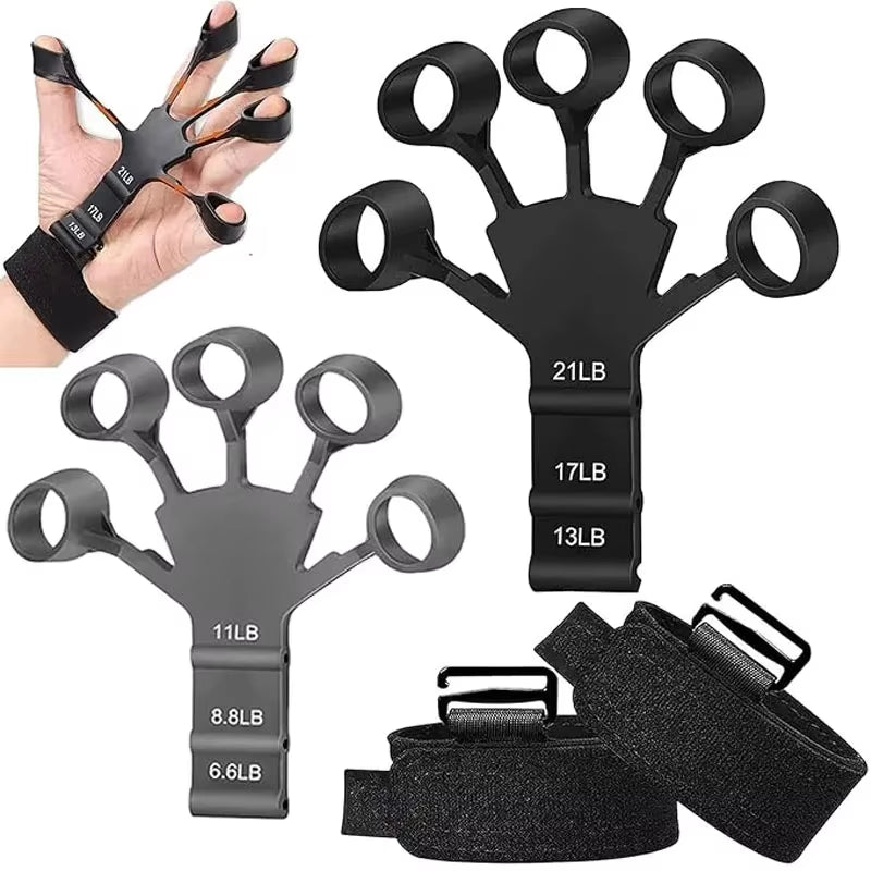 Grip Strength Trainer Finger Strengthener Finger Exerciser Hand Grip Strengthener for Strength Therapy Relieve Arthritis Muscle