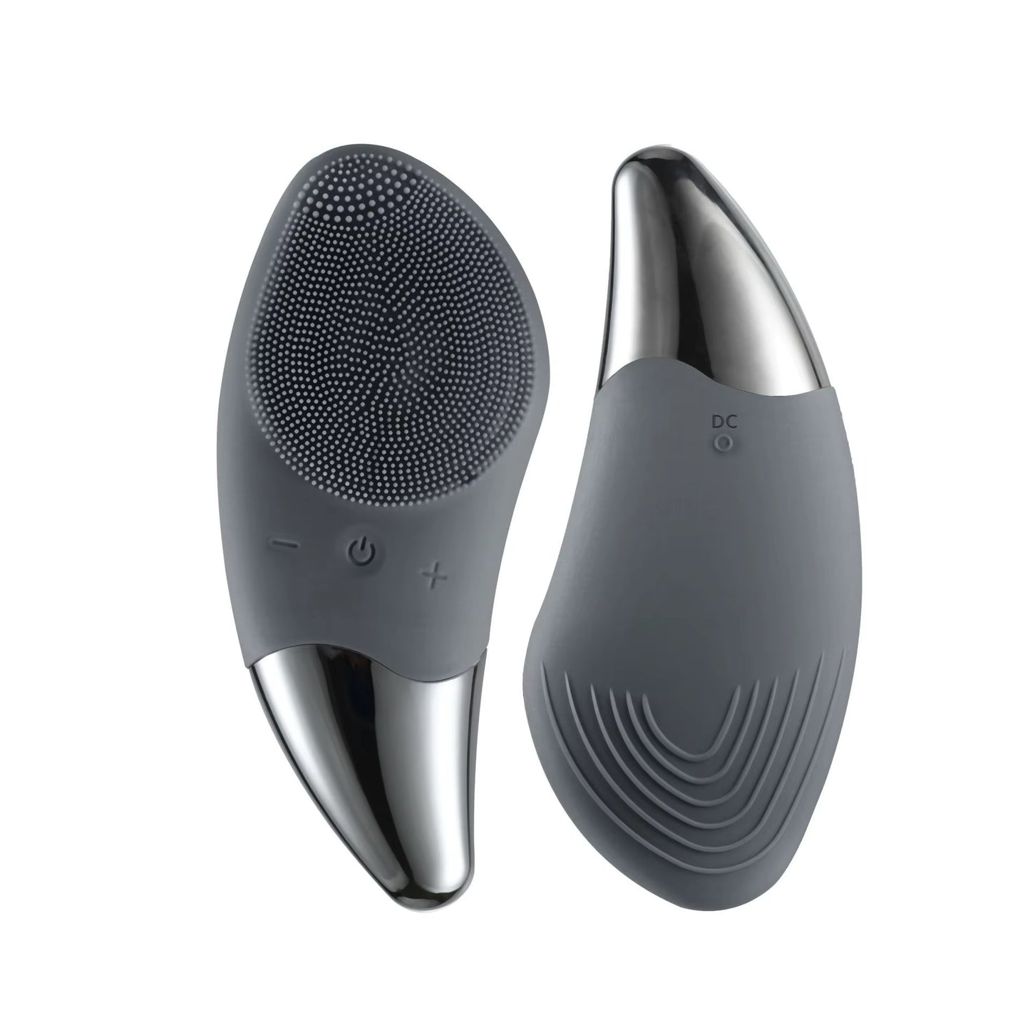 Electric Facial Cleansing Brush Ultrasonic Silicone Pore Cleanser 2-In-1 Blackhead Removal & Acne Prevention Waterproof USB