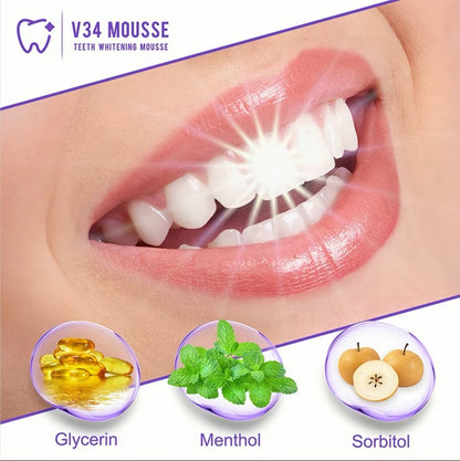 V34 Colour Corrector, Tooth Stain Removal, Teeth Whitening Booster, Purple Toothpaste, Colour Correcting, V34 Visit The  Store